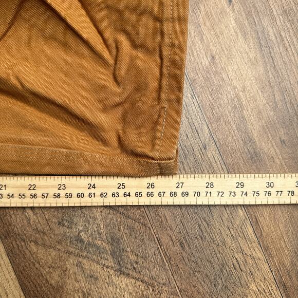 Vintage Carhartt Double Knee Bib Overall Brown Canvas Workwear Men's Size Medium - Picture 14 of 15
